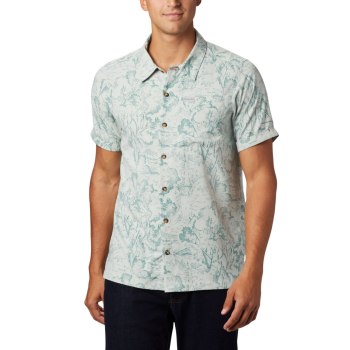 Columbia Outdoor Elements Short Sleeve Print, Camisa Verdes Para Hombre | 346190-WQX